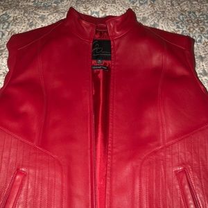 Venus Williams Red Leather jacket